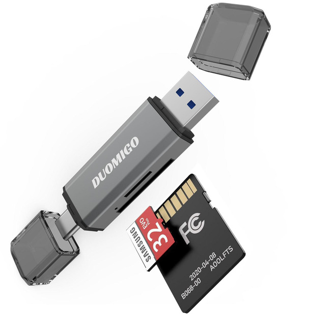 Lettore Di Schede Amzpas USB C E USB 3.0, 2 In 1 Per SD E Micro SD, Compatibile Con IPhone 16 E MacBook