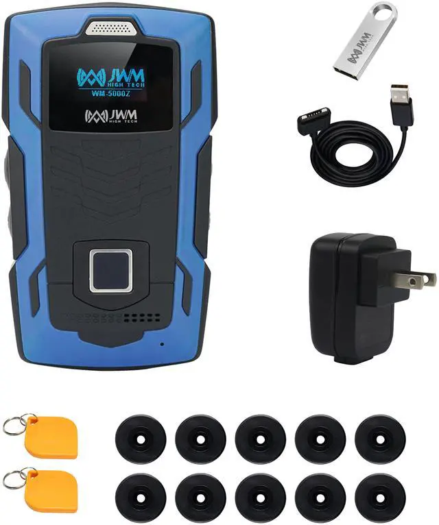 Alt view image 2 of 7 - JWM GPS Guard Tour Patrol System, GPS, Fingerprint Recognition, Phone Calling, 4G Online Guard Patrol Checkpoint System for Hotels, Hospital, School, Real-Time Track and Data Transmission