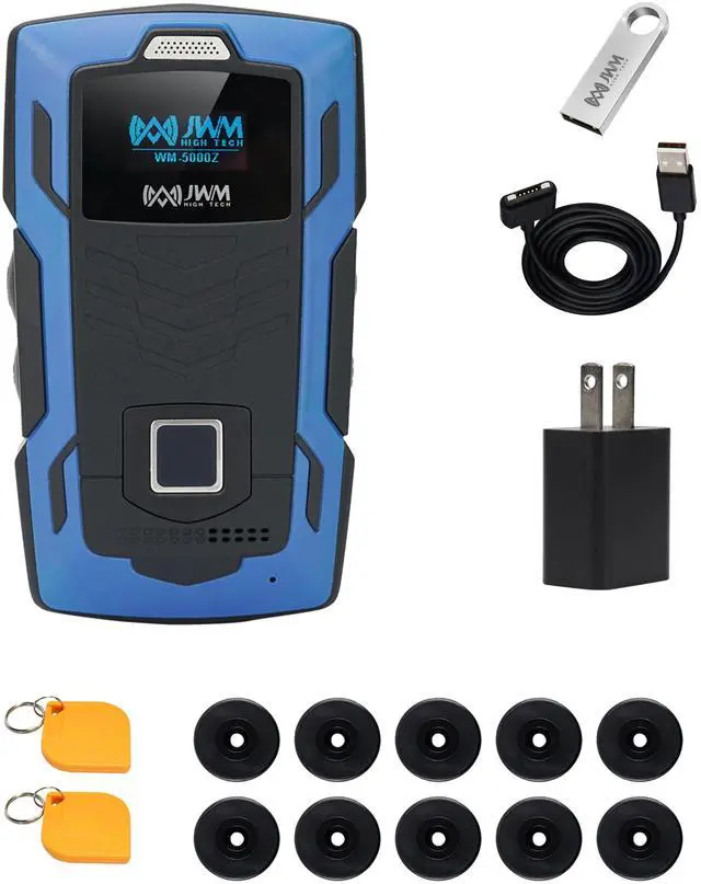 Alt view image 2 of 7 - JWM Guard Patrol Tour System with Fingerprint Recognition, Phone Calling, 4G Online Real-Time Patrol Checkpoint System for Hotels, Free Cloud Software