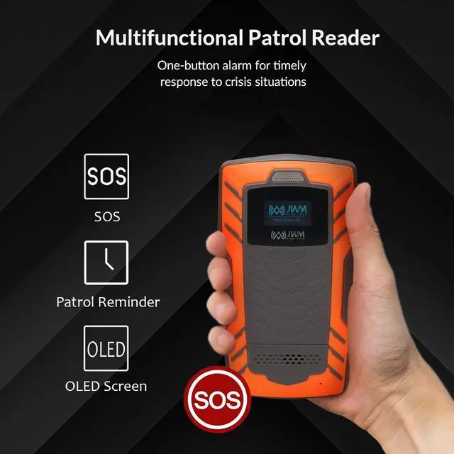 Alt view image 4 of 6 - JWM Guard Patrol Tour System, 4G Online Guard Patrol Wand for Hotels, Free Cloud Software, Real-Time Track and Data Transmission