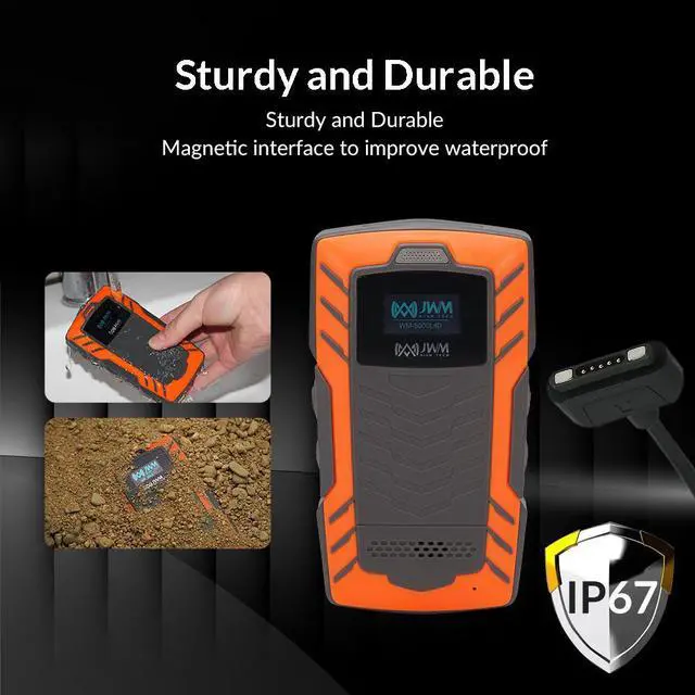 Alt view image 5 of 5 - JWM Guard Patrol Tour System with Phone Calling, 125kHz RFID Guard Patrol Checkpoint System, 4G Real-Time Data Transmission, Free Cloud Software