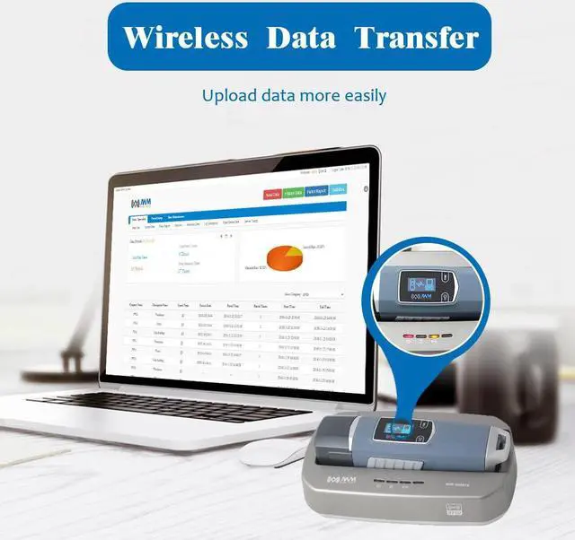 Alt view image 5 of 7 - [Official Store] JWM Long Range Guard Tour Patrol System with Downloader, RFID Flashlight Security Guard Equipment with OLED Screen, Free Cloud Software, 2.4G Card for Long Distance Reading