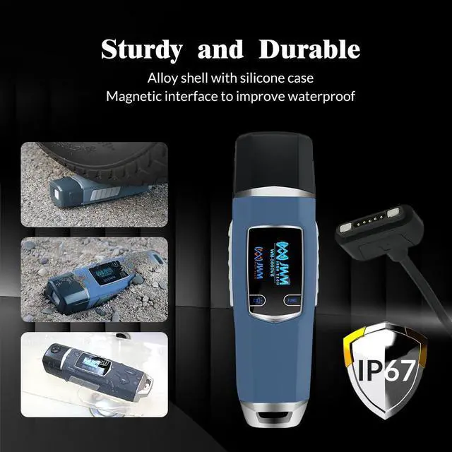 Alt view image 7 of 7 - [Official Store] JWM Long Range Guard Tour Patrol System with Downloader, RFID Flashlight Security Guard Equipment with OLED Screen, Free Cloud Software, 2.4G Card for Long Distance Reading