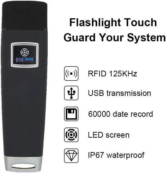 Alt view image 3 of 5 - [Official Store] JWM Guard Tour Patrol System, 125kHz RFID Security Guard Equipment with LCD Screen, Professional Guard Monitoring Attendance System, Free Software