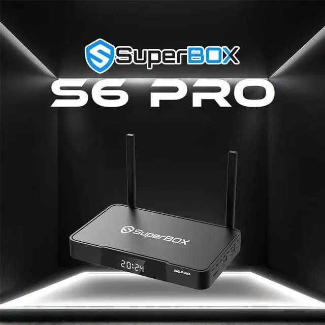Main image of SuperBox S6 PRO 2025 Newest Version Smart Box Fully, Stable  TV Box 2025 Elite, Authorised TV Box for TV with 1*Voice Remote, Super SmartS5 PRO Bundle TV Box for Family Fun with 4G RAM+32G Storage