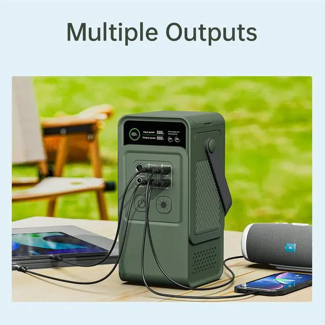 Alt view image 4 of 7 - CTOLITY 200W Portable Power Station -192Wh LiFePO4 Battery, 140W Fast Charging, Lightweight 1.75kg, Ideal for Camping, Outdoor Adventures, and Emergency Backup,same to c200 dc