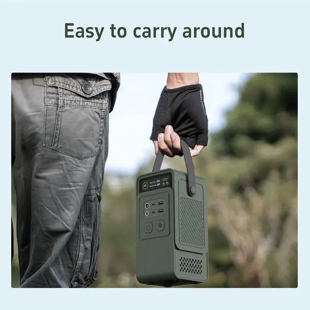 Alt view image 5 of 7 - CTOLITY 200W Portable Power Station -192Wh LiFePO4 Battery, 140W Fast Charging, Lightweight 1.75kg, Ideal for Camping, Outdoor Adventures, and Emergency Backup,same to c200 dc