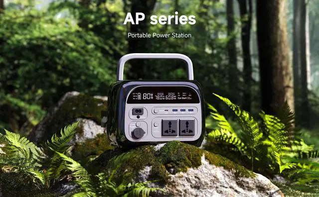 Alt view image 2 of 6 - CTOLITY Portable Power Station 481Wh LiFePO Battery Backup 500W (600W peak) AC Outlets, Battery Power Supply, Solar Generator for Camping, Off-grid, Power Outage