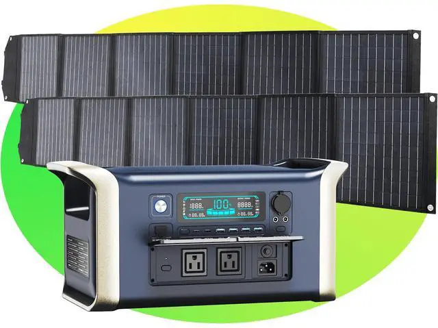 Main image of CTOLITY Portable Power Station, 1600W (Peak 3200W) Solar Generator, Full Charge in 1 hour, 1024wh LiFePO4 Battery for Home Backup, Power Outages, and Outdoor Camping 1600W+400W SOLAR PANEL
