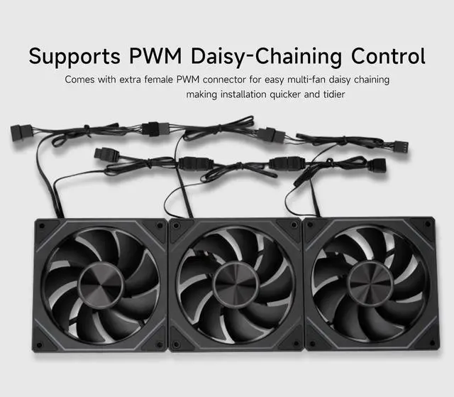 Alt view image 6 of 7 - PCCOOLER CPS FG120R ARGB 120mm Reversed Case Fan, 4-Pin PWM Low-Noise PC Fan, Infinity Mirror Frame, Dual-Sided Silicone Anti-Vibration Pads, Supports PWM Daisy-Chaining Control, Black - Single Pack