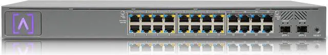 Main image of Alta Labs S24-POE Cloud-Managed PoE+ Switch w/ 24 Gigabit Ethernet Ports and 2 SFP+ Ports, Power Over Ethernet on 16 Ports, 240W PoE Budget, 2 SFP+ Ports Support Up To 10 Gbps Fiber/Copper Connections