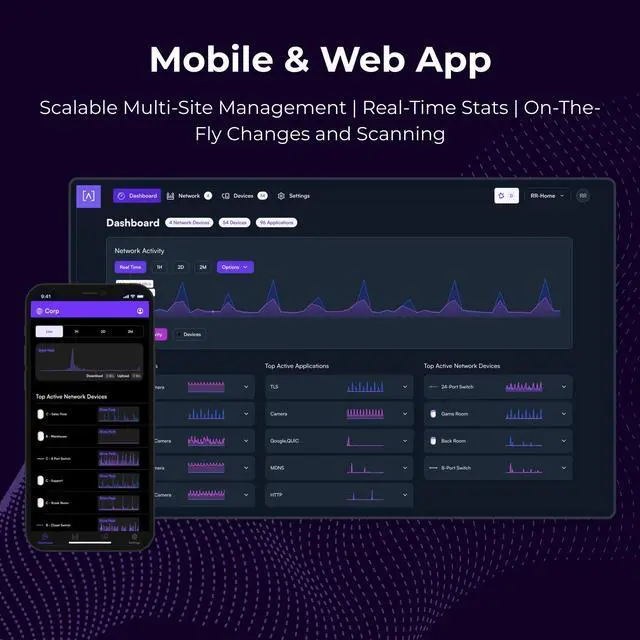 Alt view image 5 of 7 - S48APOE | 48-Port Full PoE+ Managed Switch | 740W Power Budget | 32× 1GbE PoE+ Ports | 16× 2.5GbE PoE+ Ports | 4× 10Gb SFP+ Uplinks | Cloud & Bluetooth Management| Rackmount | Fan Cooled