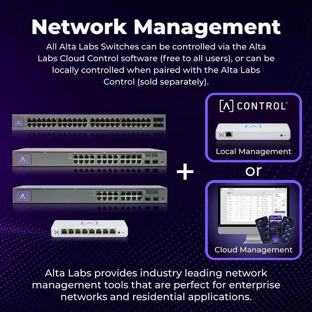 Alt view image 5 of 7 - S48APOE | 48-Port Full PoE+ Managed Switch | 740W Power Budget | 32× 1GbE PoE+ Ports | 16× 2.5GbE PoE+ Ports | 4× 10Gb SFP+ Uplinks | Cloud & Bluetooth Management| Rackmount | Fan Cooled