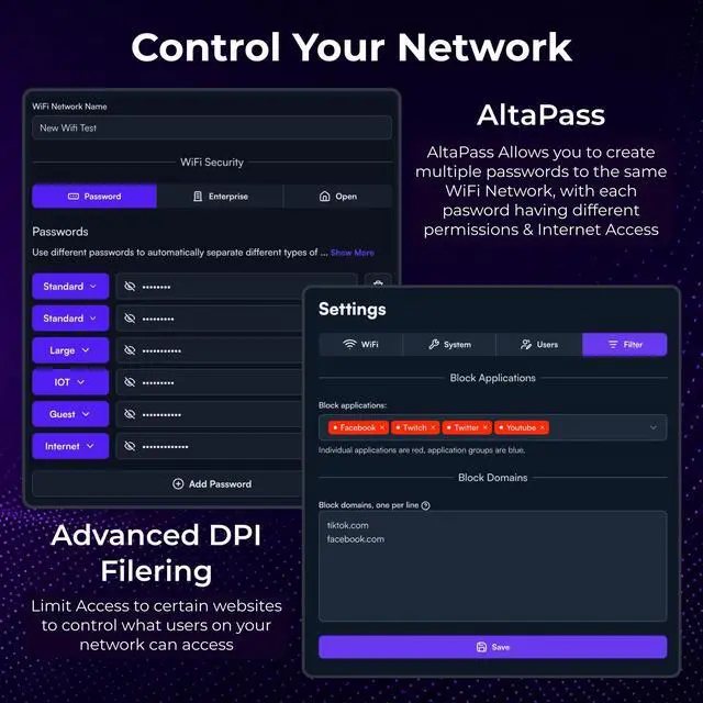 Alt view image 7 of 7 - S48APOE | 48-Port Full PoE+ Managed Switch | 740W Power Budget | 32× 1GbE PoE+ Ports | 16× 2.5GbE PoE+ Ports | 4× 10Gb SFP+ Uplinks | Cloud & Bluetooth Management| Rackmount | Fan Cooled