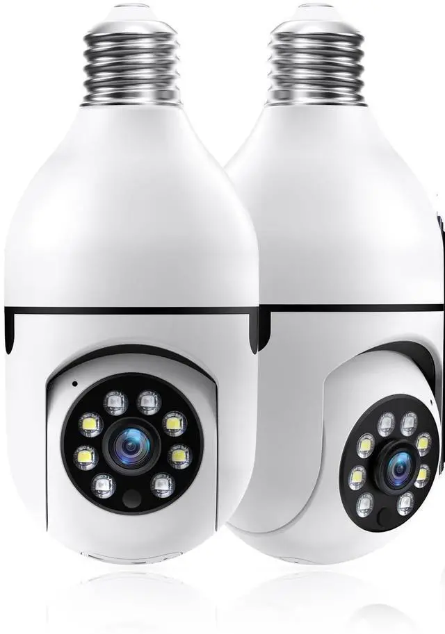 Alt view image 7 of 7 - 2K Light Bulb Security Camera 5G&2.4Ghz WiFi Security Cameras Wireless Outdoor Indoor,Cameras for Home Security Outside Indoor,Motion Detection and Alarm,Two-Way Talk,Color Night Vision (2Pack)Cam