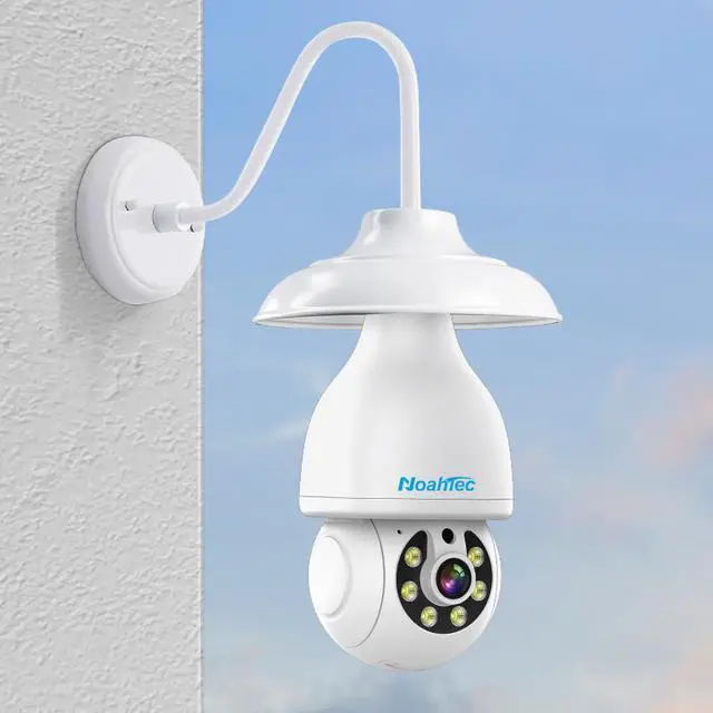 Alt view image 3 of 5 - Noahtec Wireless 2K Light Bulb Camera with 5G/2.4G Compatibility, Two-Way Talk, and Humanoid Tracking  Smart Alarm and Color Night Vision for Enhanced Home Security