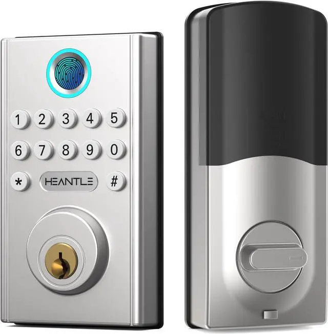 Main image of HEANTLE Keyless Entry Door Lock, Smart Deadbolt Lock with Keypad, Fingerprint Door Lock, Electronic Deadbolt Lock, Combination Lock for Front Door, Auto Lock, Easy Installation