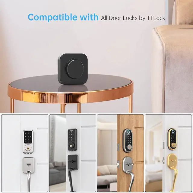 Alt view image 2 of 7 - SMONET Smart Lock Wi-Fi Gateway, G2 Gateway Wi-Fi Bridge Remote Control Smart Door Lock, Smart Hub Work with Alexa Voice Control for Houses and Hotel