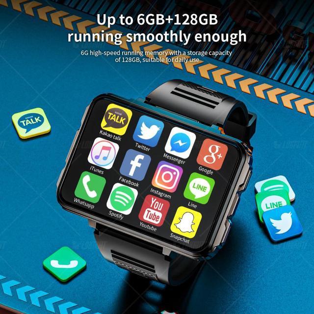 Alt view image 6 of 7 - LOKMAT APPLLP 5 MAX Smart Phone Watch Can Be Inserted With 4G/5G Phone Card, Full Network Access WiFi Internet Access, Junior And Senior High School Students Independent Call Multi-Function