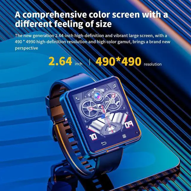 Alt view image 4 of 7 - LOKMAT APPLLP 2 MAX smartwatch 2.64 inch screen, 500W HD camera, detachable mini phone, insertable Sim card, independent call, WiFi Internet access, Android 11, MTK6739 motherboard RAM: 3GB + ROM: 32G