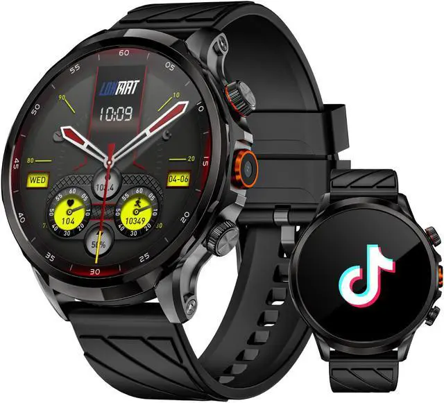 Main image of LOKMAT APPLLP 8 PRO 4g Smart Watch 1.85 HD Large Round Screen HD Camera Heart Rate Blood Oxygen Breathing Health Function Detection Can Insert 2G/3G/4G/5G Phone Card Support WiFi Internet Access
