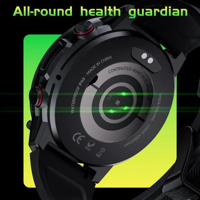 Alt view image 4 of 7 - LOKMAT ZEUS 4 PRO Smart Watch 1.43 Inch AMOLED LCD IP68 Waterproof Heart Rate Blood Oxygen Sleep Body Temperature Health Monitoring Sos Emergency Call Bluetooth Call Message Reminder Raise Your Hand