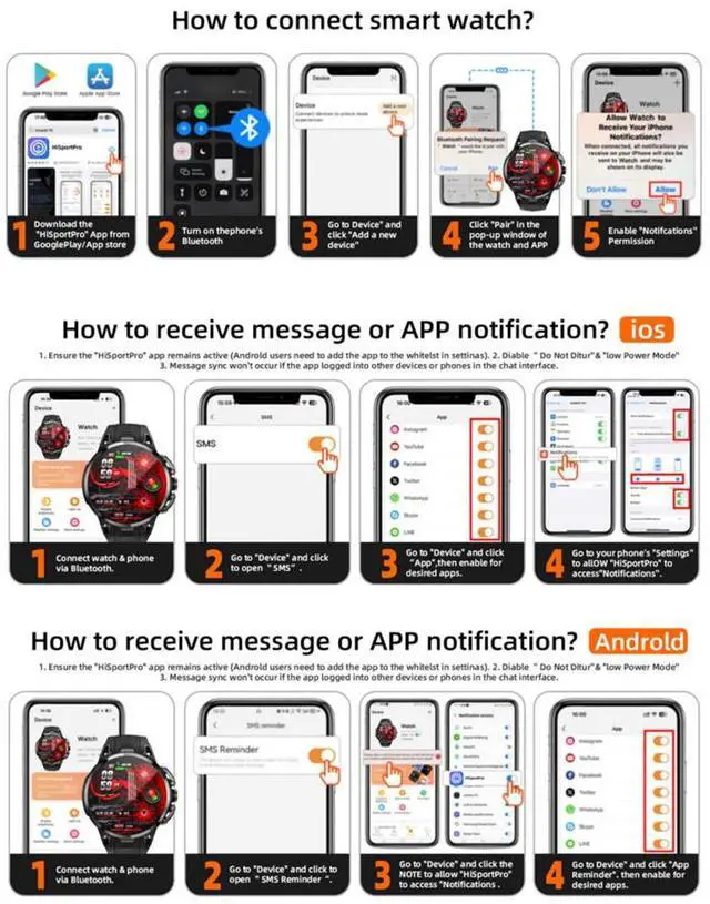 Alt view image 3 of 7 - LOKMAT APPLLP 4 PRO smart phone watch, 1.75-inch AMOLED screen, supports 4G/5G phone cards, compatible with Android and iPhon devices, 180° pull-out knob HD camera, cellular data network