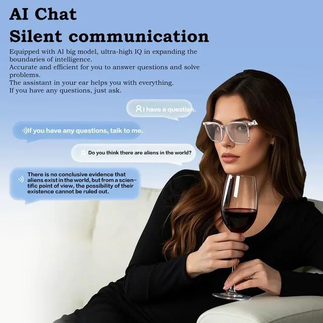 Alt view image 7 of 7 - SOBAST S-G1pro Smart Headset Open Headset 5.4 HD Hands-Free Communication HIHF Compatible Apple Android Magnetic Charging AI Translation For Office Driving Sports Black & White