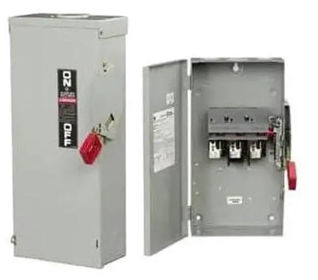 Alt view image 3 of 8 - GE TH3362 60A 600V 3P Heavy Duty Indoor Fusible Switch