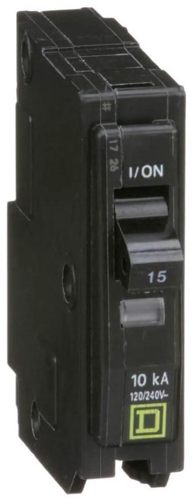 Alt view image 2 of 7 - Square D QO115 Miniature Circuit Breakers (MCBs)