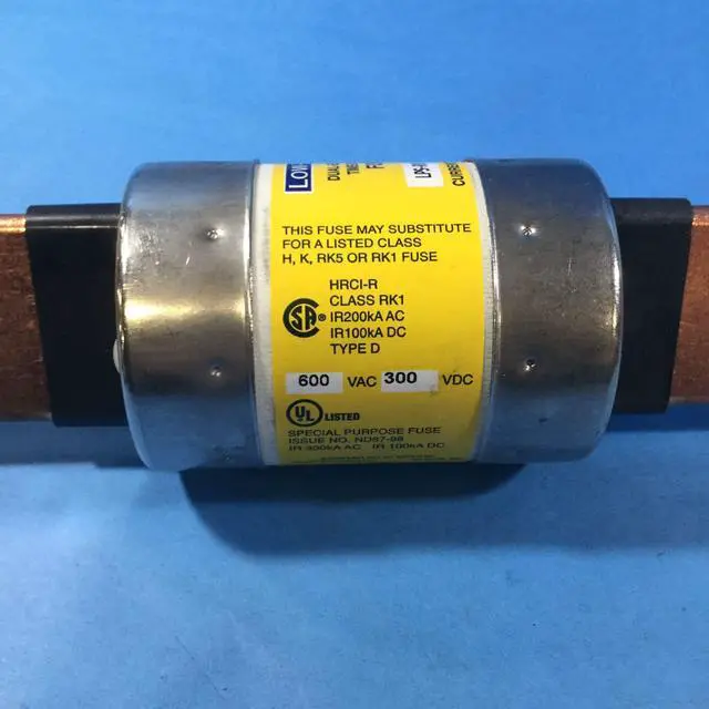 Alt view image 7 of 7 - Cooper Bussmann LPS-RK-225SP Low-Peak Dual Element Time Delay Fuse