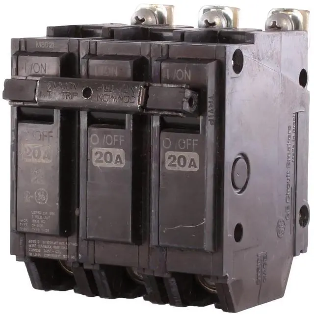 Alt view image 2 of 2 - NSB THQB32020 Miniature Circuit Breakers (MCBs) THQB 3P 20A 120V