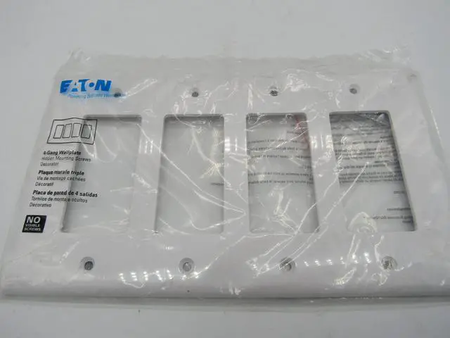 Main image of Eaton NSB PJ264W Wallplates and Accessories Wallplate White EA