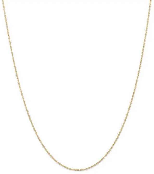 Main image of 14k Yellow Gold .95mm 8R Carded Chain Necklace Fine Jewelry For Women Gifts For Her, 18"