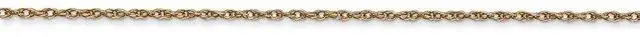 Alt view image 3 of 7 - 14k Yellow Gold .95mm 8R Carded Chain Necklace Fine Jewelry For Women Gifts For Her, 18"