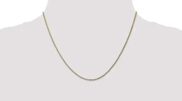 Alt view image 2 of 7 - 14k Yellow Gold .95mm 8R Carded Chain Necklace Fine Jewelry For Women Gifts For Her, 18"