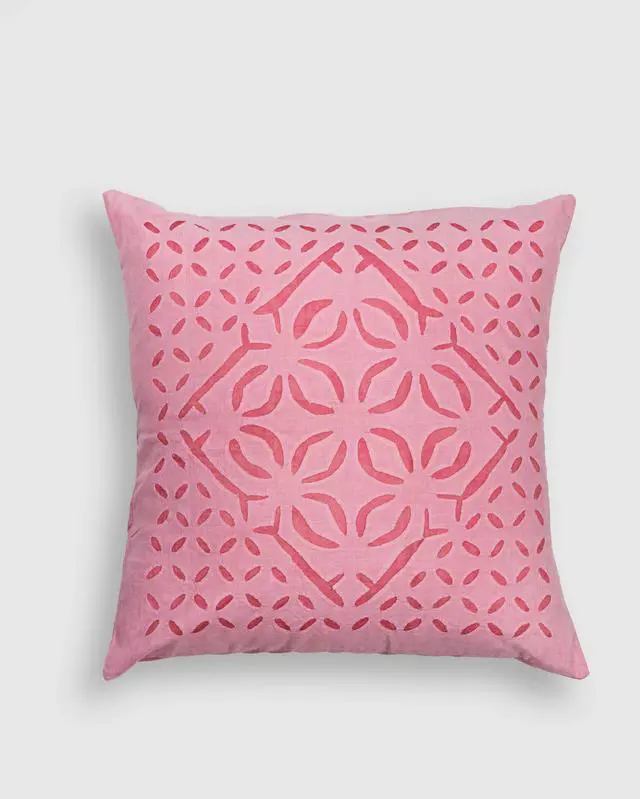 Alt view image 3 of 6 - Expobazaar Cushion Cover Applique Makhana Design, Set Of 2