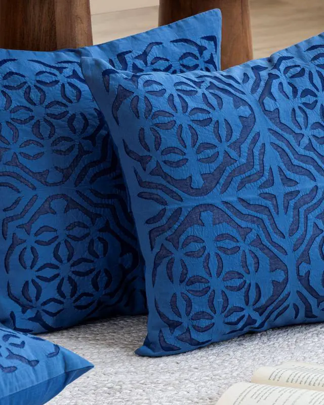 Alt view image 2 of 5 - Expobazaar Cushion Cover Applique Kidd Design, Set Of 2