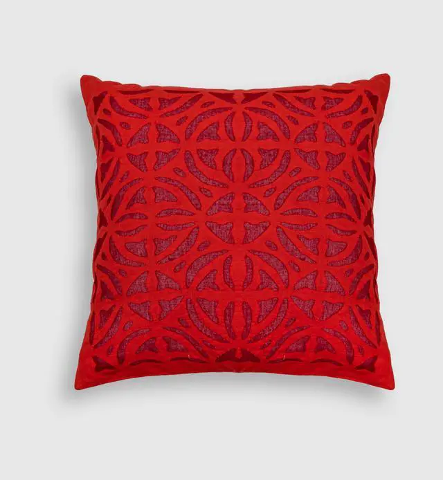 Alt view image 5 of 5 - Expobazaar Cushion Cover Applique Ball Design, Set Of 2