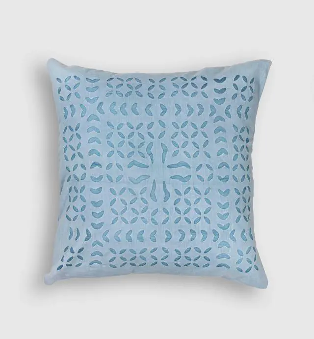 Alt view image 2 of 5 - Expobazaar Cushion Cover Applique Makhana Design, Set Of 2