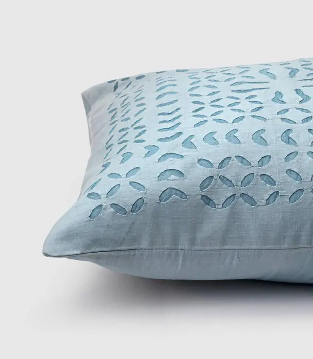 Alt view image 3 of 5 - Expobazaar Cushion Cover Applique Makhana Design, Set Of 2