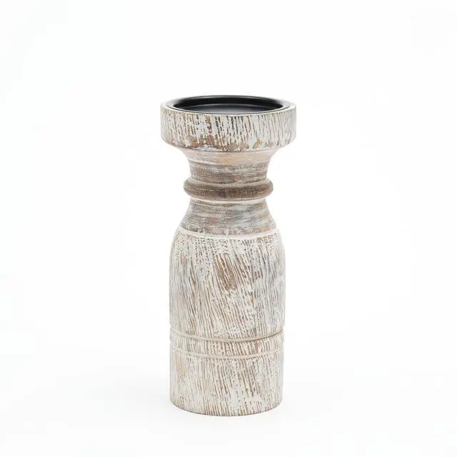 Alt view image 2 of 4 - Expobazaar Decorative Wooden Centerpiece Candle Holder (2022918-2174) - 3.5" X 9"
