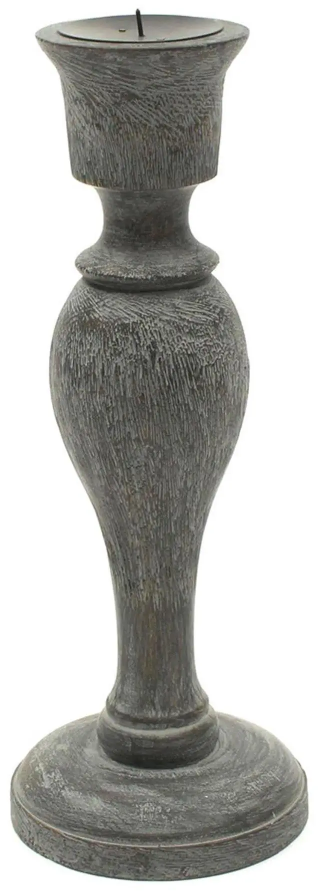 Alt view image 4 of 5 - Expobazaar Decorative Wooden Centerpiece Candle Holder (2022918-2327)- 6" X 16"