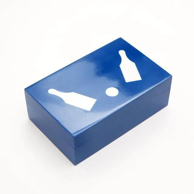 Alt view image 4 of 5 - ExpoBazaar Blue Bowling Game Box  Decorative Mini Bowling Set