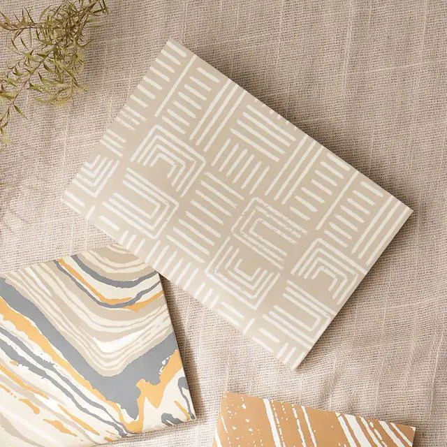 Alt view image 4 of 5 - ExpoBazaar Soft Cover Brown Abstract Note Book - Pack of 5