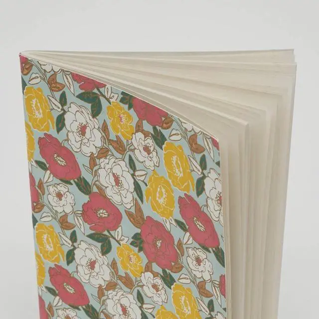 Alt view image 3 of 5 - ExpoBazaar Flower Designed Soft Cover Notebook - Pack Of 6