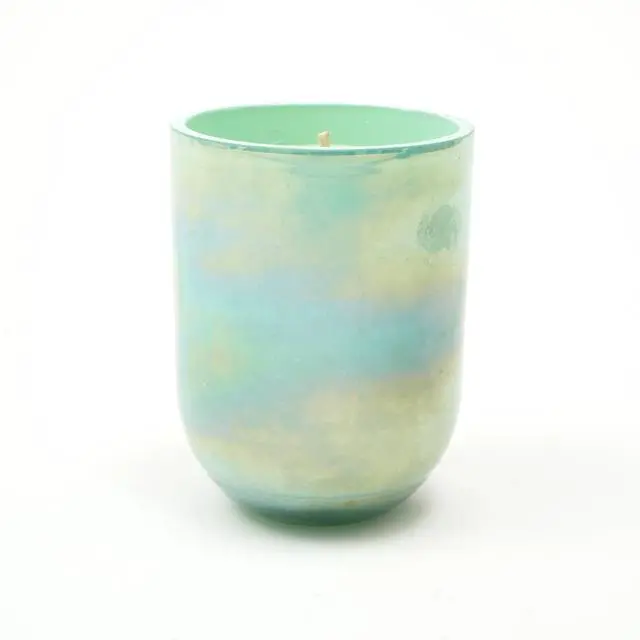 Alt view image 6 of 6 - ExpoBazaar Pastel Glow Scented Wax Candle  Blue | Elegant & Aromatic Candle for Home & Office | Soothing Fragrance & Long-Lasting Burn | Perfect for Relaxation, Décor & Gifting