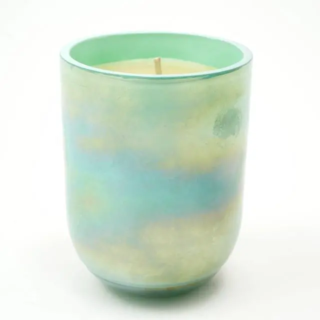 Alt view image 2 of 6 - ExpoBazaar Pastel Glow Scented Wax Candle  Blue | Elegant & Aromatic Candle for Home & Office | Soothing Fragrance & Long-Lasting Burn | Perfect for Relaxation, Décor & Gifting