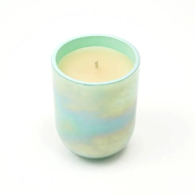 Alt view image 3 of 6 - ExpoBazaar Pastel Glow Scented Wax Candle  Blue | Elegant & Aromatic Candle for Home & Office | Soothing Fragrance & Long-Lasting Burn | Perfect for Relaxation, Décor & Gifting
