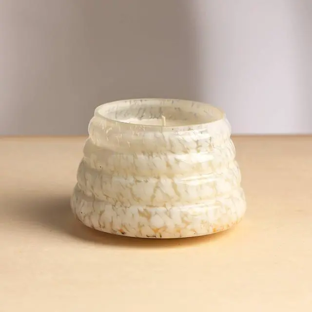 Main image of ExpoBazaar Pastel Whisper Scented Wax Candle  White | Elegant & Aromatic Candle for Home & Office | Long-Lasting Burn & Soothing Fragrance | Perfect for Relaxation, Décor & Gifting